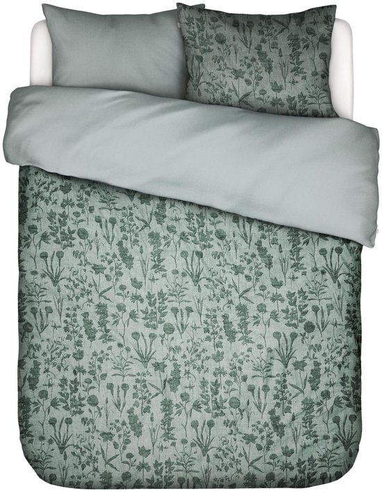 Essenza Maribel Dekbedovertrek Groen - Lits-Jumeaux XL – 260x200/220 cm