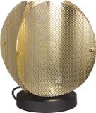 Osram DECOR Gevouwen Globe Tafellamp E27, 260mm, Goud, Staal geëlektroplateerd, Industrieel, Textielkabel