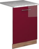 Vicco Fame-Line Vaatwasserfrontpaneel – 60 cm, WB Marmer Bordeauxrode hoogglans