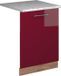 Vicco Fame-Line Vaatwasserfrontpaneel – 60 cm, WB Marmer Bordeauxrode hoogglans