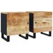 VidaXL Nachtkastjes 2 stuks 40x33x46 cm massief mangohout
