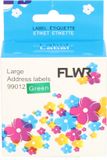 FLWR - Labels / Dymo 99012 adreslabel / groen