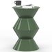 IDMarket Table d'appoint, ronde, bout de canapé, table de chevet, Irene, 30 cm, métal, kaki