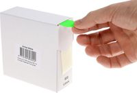 Rillprint Etiket 25mm op rol fluor groen 500st