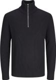 Jack & Jones Trui Jjeperfect Knit Half Zip Sn 12257773 Zwart Mannen Maat XL