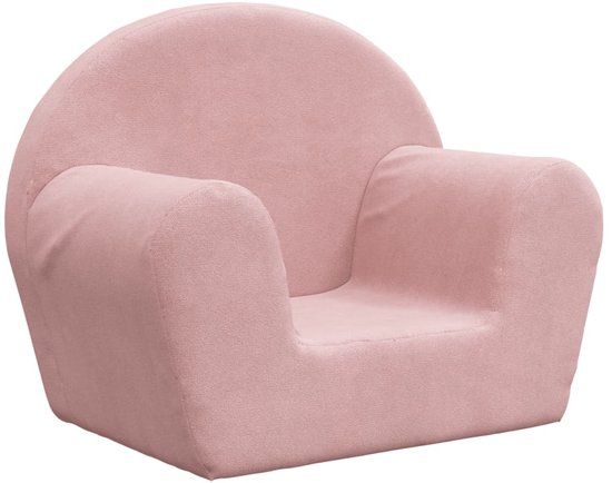 vidaXL Kinderbank - Roze - Zacht - Pluche