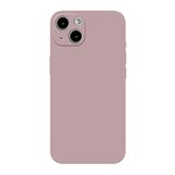 Fresnour iPhone 13 6,1-inch hoes, bumper cover, transparant, krasbestendige achterkant (vleesroze)