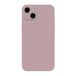 Fresnour iPhone 13 6,1-inch hoes, bumper cover, transparant, krasbestendige achterkant (vleesroze)