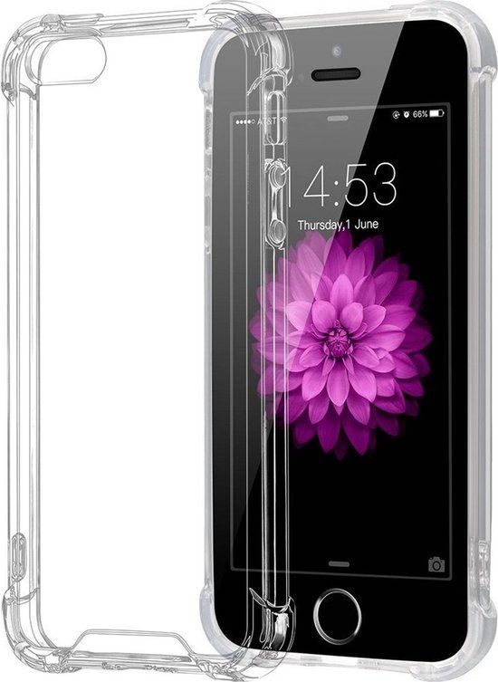 TechNow Backcover Case for iPhone 5 / 5s / SE - Transparent - Shockproof