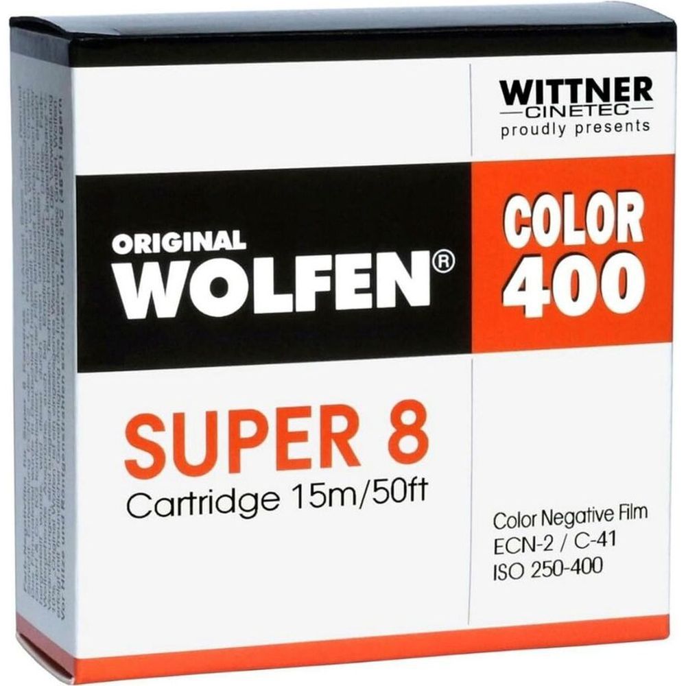 original WOLFEN Color 400 Super 8 ISO 250-400