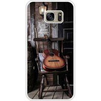 Samsung Bedrukt siliconen hoesje compatibel met Galaxy S7 Edge Guitare