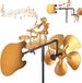 Bol Handmade Metal Drummer - Carillon éolien musical en métal - Sculpture de carillon éolien batteur - Décoration de jardin pour balcon et terrasse