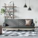 Maison Exclusive - Canapé-lit avec accoudoirs, gris foncé, revêtement en tissu