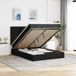 Prolenta Maison Exclusive - Ottomaans bedframe met matras, zwart, 140x190 cm, textiel