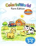 ColoriniWorld - Farm Edition: Farm Coloring Book for Kids Ages 3-5