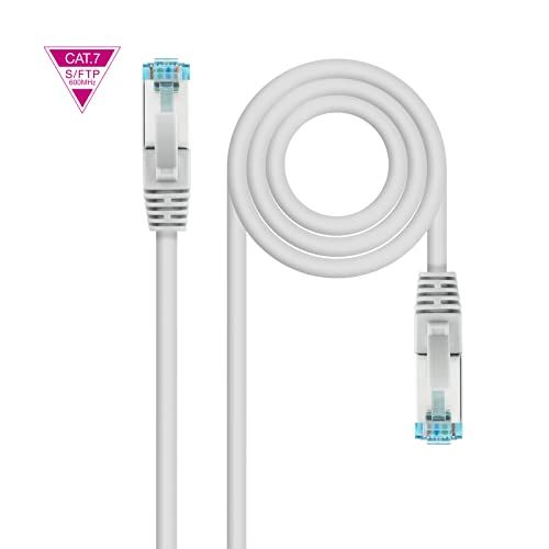 NANOCABLE 10.20.1710 Cat.7 600MHz LSZH SFTP PIMF AWG26 netwerkkabel grijs 10m