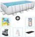 Bestway Power Steel Rechthoekig Zwembad - 549 x 274 x 122 cm - Grijs