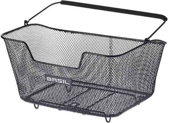 Basil Base M Rear Bicycle Basket - Steel - Black - Medium