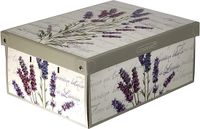 Famanu – Kartonnen opbergdoos met deksel, decoratieve opbergbox voor kleding en accessoires, 25 x 35 x 17,5 cm