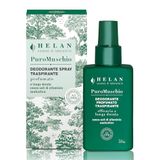 Helan Pur Musk Deodorant voor mannen en vrouwen, delicate spray zonder aluminiumzouten of alcohol met vitamine E, lang vers, ademende deodorantgeur met natuurlijke ingrediënten, gemaakt in Italië, 100 ml