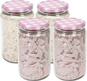 Hega Hogar Weckpot Classico - 4x - 750 ml - plastique - rose