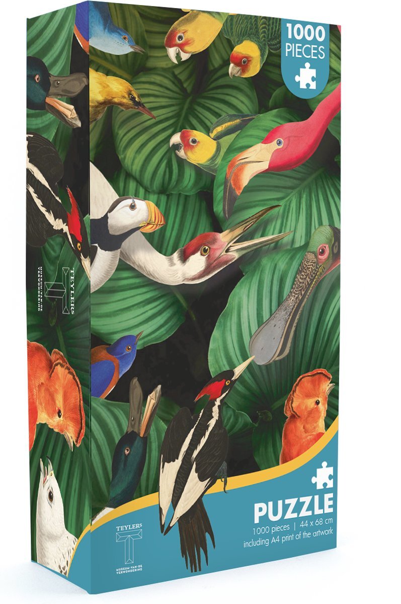 Lanzfeld (museumwebshop.com) Puzzel, 1000 stukjes,Teylers Museum, Vogel pracht