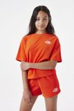 GARCIA Meisjes Tekst Print Shorts Oranje