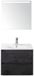 BES LED Dante Badmeubelset 60 cm - Black Oak - Keramische Wastafel Wit Enjoy met Sence Spiegel