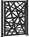 vidaXL Poort met lichtontwerp 100x125 cm staal zwart