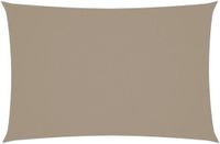 Merkloos Zonnescherm Rechthoek - 2 x 4 m - Beige - Polyester - Waterdicht & UV-beschermend