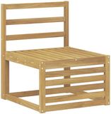 vidaXL - Buiten - Midden - Sofa - Massief - Acacia - Hout - Wit - 63 x 59 x 73 cm