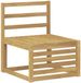 vidaXL - Extérieur - Milieu - Canapé - Massif - Acacia - Bois - Blanc - 63 x 59 x 73 cm