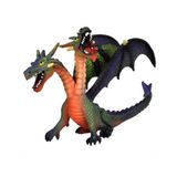 Bullyland 75596 – Speelfiguur en verzamelfiguur Tweekoppige Groene Draak – ca. 13 cm