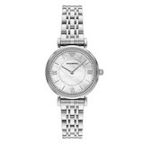 Emporio Armani Gianni T-Bar AR11701 Horloge - Staal - Zilverkleurig - Ø 32 mm