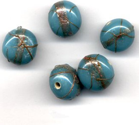 Top-Hobby 30 Stuks Hand-made Jewelry Beads - Opaque Turquoise