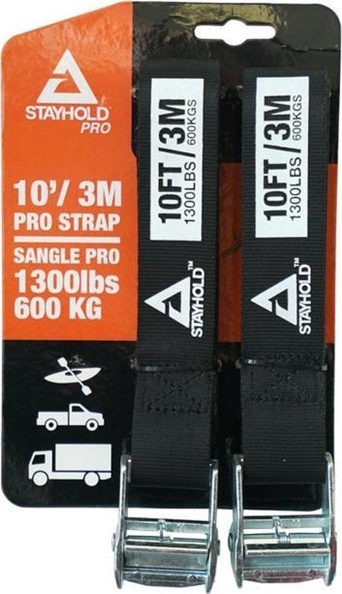 Stayhold Spanbanden 33 X 3000 Mm Pes 600 Kg Blauw 2 Stuks
