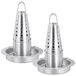 Inox Kippenstandaard voor Perfecte Grillresultaten