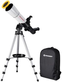BRESSER SpaceRacer 70/400 Refractor Telescope for Beginners - White