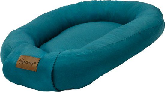 MorDesign Babynest Teal Katoen 72x45 cm
