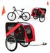 Chariot de vélo pour chiens remorque de vélo pour chiens - Capacité de charge de 40 kg - Accouplement pivotant de sécurité - Pliable