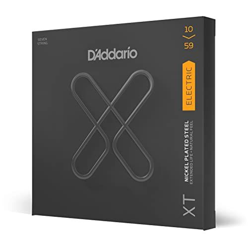 D'Addario XT Elektrisch Vernikkeld Staal 7-String 10-59 Snaren