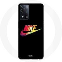Shell Maniacase voor Oppo A93 5G Nike Logo Gekleurde Voorkant Zwart