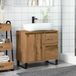 Maison Exclusive - Meuble sous lavabo chêne Artisan, 65x33x60 cm, fibre de bois