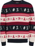 JACK&JONES JJXMAS NOEL KNIT CREW NECK Heren Gebreide Truien L
