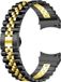 Strap-it Samsung Galaxy Watch 4 Classic 42mm Jubilee stalen band - zwart/goud