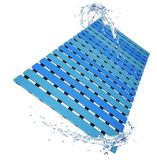 LuxurYou Antislip badmat, dubbelgelaagde douchemat met zuignappen, sneldrogende constructie, vrij van giftige stoffen, BPA, latex, ftalaten en pvc (golf)