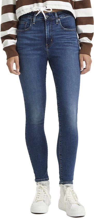 Levi's 721 High Rise Skinny Jeans - Blue Wave Dark - 24W / 28L