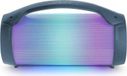 Enceinte Bluetooth avec effets lumineux, 50W, bleu foncé, avec microphone, USB, Micro-SD et entrée AUX