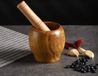 Sans marque Presse-ail, durable, épices, herbes - Bois