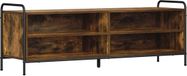 vidaXL Meuble TV 140 x 39,5 x 50 cm chêne fumé bois transformé